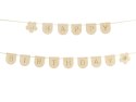 Baner filcowy Happy Birthday, różowy, 3m Partydeco