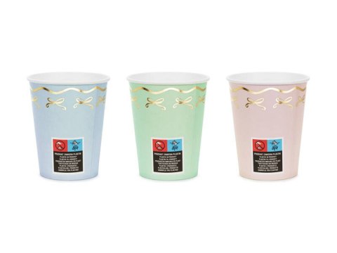 Kubeczki papierowe Jednorożec, 220 ml, 6 szt Partydeco Kubeczki papierowe Jednorożec, 220 ml, 6 szt Partydeco