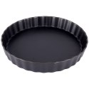 Forma do tarty okrągła porcelanowa czarna 25 cm