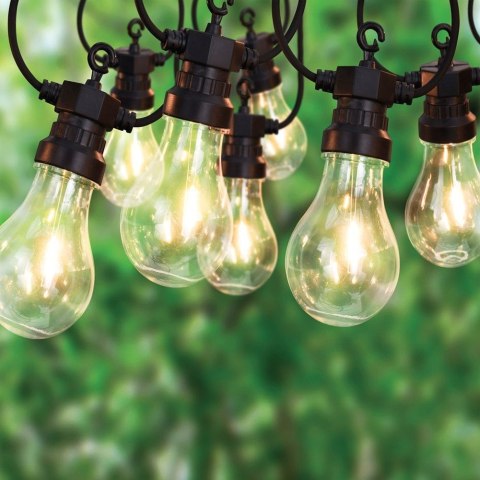 GIRLANDA OGRODOWA LAMPKI ZEWNĘTRZNE 20 ŻARÓWEK LED GIRLANDA OGRODOWA LAMPKI ZEWNĘTRZNE 20 ŻARÓWEK LED