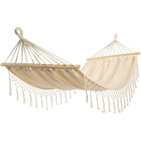 Hamak Ogrodowy Jednoosobowy Wiszący Boho z Frędzlami ENERO 200 x 100 cm Hamak Ogrodowy Jednoosobowy Wiszący Boho z Frędzlami ENERO 200 x 100 cm