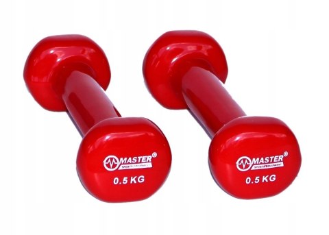 Hantelki Żeliwne Pokryte Winylem 0,5 kg x2 Hantelki Żeliwne Pokryte Winylem 0,5 kg x2
