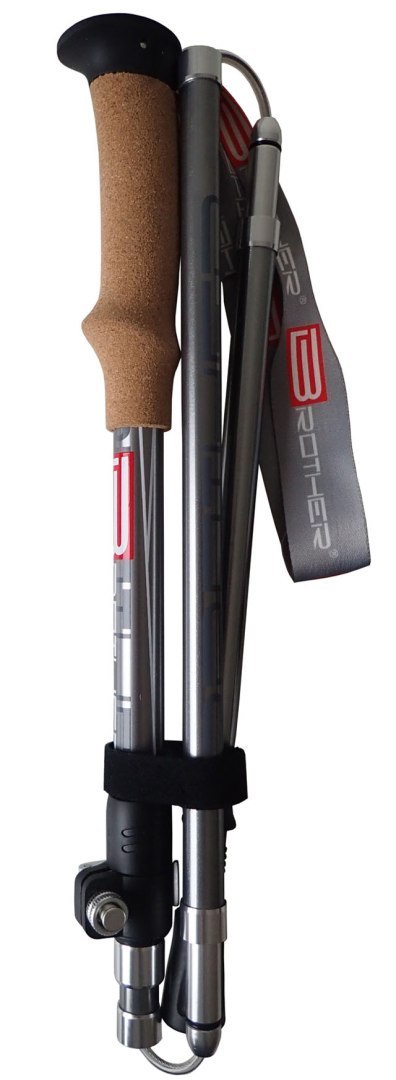 Kije Trekkingowe Regulowane 5 - częściowe ACRA Korkowa Rączka 115 - 135 cm Kije Trekkingowe Regulowane 5 - częściowe ACRA Korkowa Rączka 115 - 135 cm