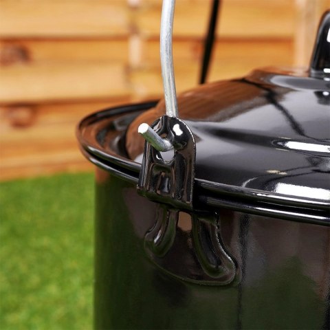 Kociołek węgierski wiszący emaliowany z pokrywką 24 cm, 7,7 l Kociołek węgierski wiszący emaliowany z pokrywką 24 cm, 7,7 l