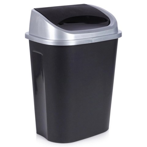 Kosz na śmieci plastikowy czarny 25 l Kosz na śmieci plastikowy czarny 25 l