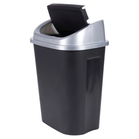 Kosz na śmieci plastikowy czarny 25 l Kosz na śmieci plastikowy czarny 25 l