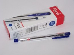 Długopisy 10szt. TADEO FLEXI 0,7mm NIEBIESKIE
