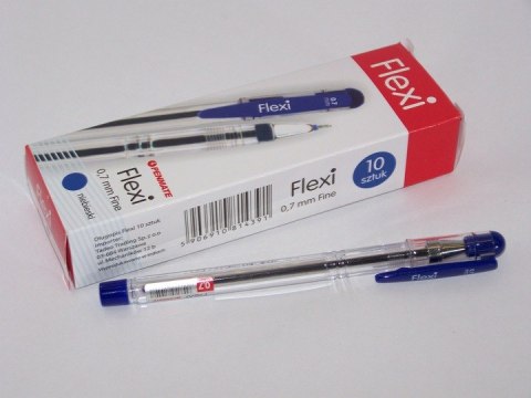 Długopisy 10szt. TADEO FLEXI 0,7mm NIEBIESKIE Długopisy 10szt. TADEO FLEXI 0,7mm NIEBIESKIE