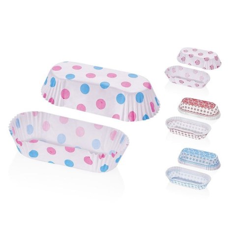 Foremki Papierowe Na Eklerki Ciastka Bułki 40szt 13 x 7cm BG-353 Foremki Papierowe Na Eklerki Ciastka Bułki 40szt 13 x 7cm BG-353