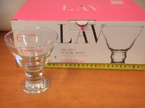 Pucharki do lodów 6szt. 250ml ORION LAV | ORN319 Pucharki do lodów 6szt. 250ml ORION LAV | ORN319