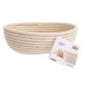 Koszyk rattanowy do wyrastania garowania chleba ciasta na chleb 1,5kg 28x22x9 cm