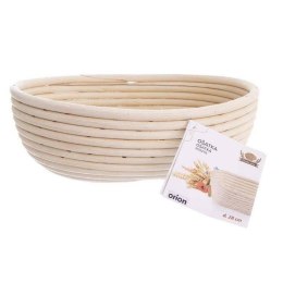 Koszyk rattanowy do wyrastania garowania chleba ciasta na chleb 1,5kg 28x22x9 cm