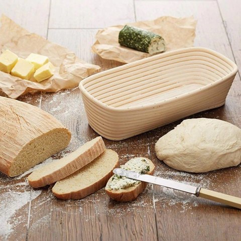 Koszyk rattanowy do wyrastania garowania chleba ciasta na chleb 1,5kg 32x15x9 cm Koszyk rattanowy do wyrastania garowania chleba ciasta na chleb 1,5kg 32x15x9 cm