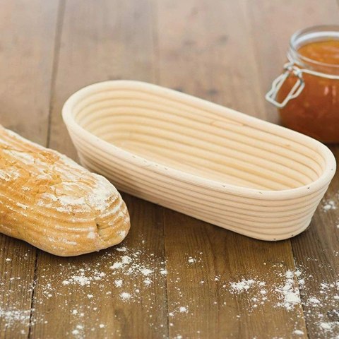 Koszyk rattanowy do wyrastania garowania chleba ciasta na chleb 1,5kg 32x15x9 cm Koszyk rattanowy do wyrastania garowania chleba ciasta na chleb 1,5kg 32x15x9 cm
