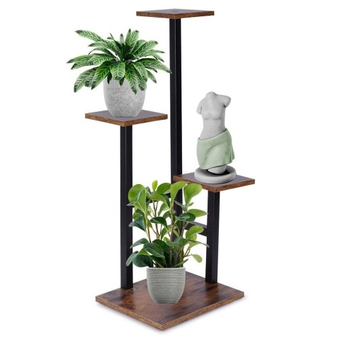 Kwietnik metalowy 4-poziomowy 84 cm Kwietnik metalowy 4-poziomowy 84 cm