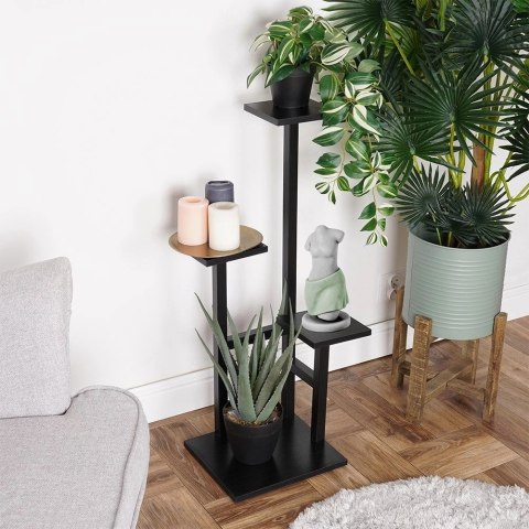 Kwietnik metalowy 4-poziomowy 84 cm Kwietnik metalowy 4-poziomowy 84 cm