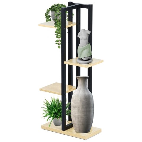 Kwietnik metalowy 4-poziomowy 93 cm Kwietnik metalowy 4-poziomowy 93 cm