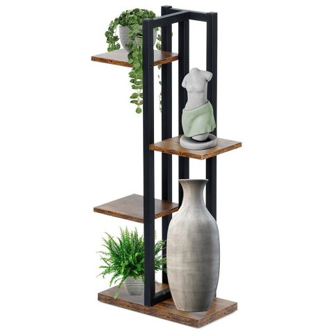 Kwietnik metalowy 4-poziomowy 93 cm Kwietnik metalowy 4-poziomowy 93 cm