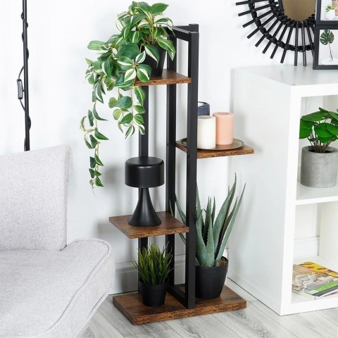 Kwietnik metalowy 4-poziomowy 93 cm Kwietnik metalowy 4-poziomowy 93 cm