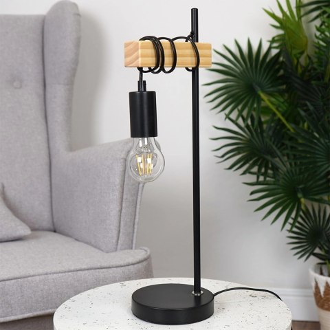 Lampa stołowa czarna 51 cm Lampa stołowa czarna 51 cm