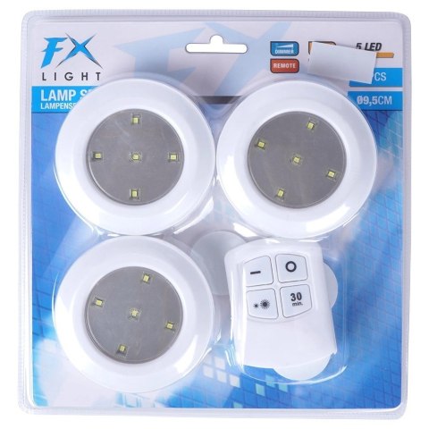 Lampka nocna LED z taśmą samoprzylepną pilot 9,5 cm 3 szt. Lampka nocna LED z taśmą samoprzylepną pilot 9,5 cm 3 szt.