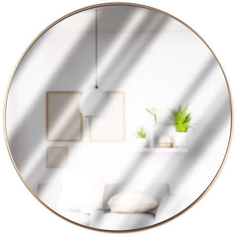 Lustro ścienne złote okrągłe 50 cm Lustro ścienne złote okrągłe 50 cm