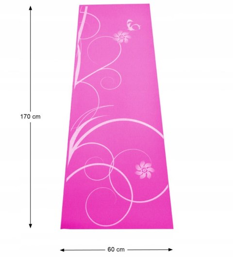 Mata do Ćwiczeń Jogi SPARTAN Pink 170 x 60 cm - różowa Mata do Ćwiczeń Jogi SPARTAN Pink 170 x 60 cm - różowa