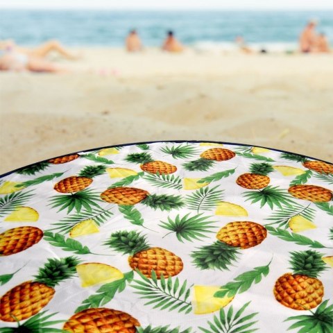 Mata plażowa piknikowa składana okrągła koc 138 cm Mata plażowa piknikowa składana okrągła koc 138 cm