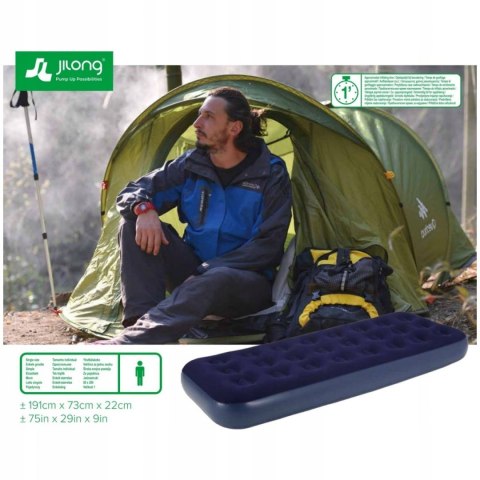 Materac Dmuchany Jednoosobowy JILONG 191 x 73 x 22 cm Materac Dmuchany Jednoosobowy JILONG 191 x 73 x 22 cm