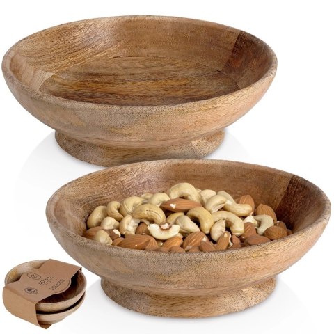 Miska drewniana 16 cm, 400 ml 2 szt. Miska drewniana 16 cm, 400 ml 2 szt.
