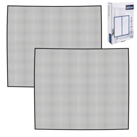 Moskitiera siatka na okno okienna owady komary 2 sztuki czarna 130x150 cm Moskitiera siatka na okno okienna owady komary 2 sztuki czarna 130x150 cm