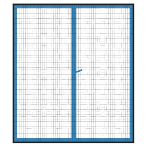Moskitiera siatka na okno okienna owady komary 2 sztuki czarna 130x150 cm Moskitiera siatka na okno okienna owady komary 2 sztuki czarna 130x150 cm