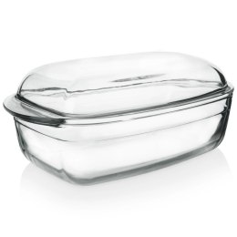 Naczynie żaroodporne szklane z pokrywką 32,5x19x13 cm, 2,9 L