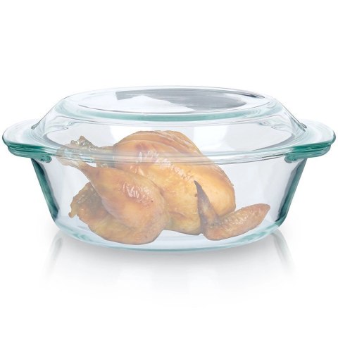 Naczynie żaroodporne z pokrywką szklane 2 l+750 ml Naczynie żaroodporne z pokrywką szklane 2 l+750 ml