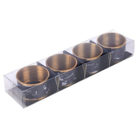 Obrączki na serwetki metalowe 4,5 cm 4 szt. Obrączki na serwetki metalowe 4,5 cm 4 szt.