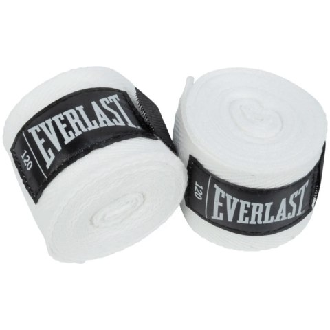 Owijki Taśmy Bandaże Bokserskie Białe Oddychające Solidne EVERLAST 305 cm Owijki Taśmy Bandaże Bokserskie Białe Oddychające Solidne EVERLAST 305 cm