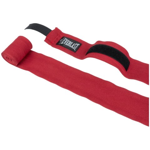 Owijki Taśmy Bandaże Bokserskie Czerwone Oddychające Solidne EVERLAST 305cm Owijki Taśmy Bandaże Bokserskie Czerwone Oddychające Solidne EVERLAST 305cm