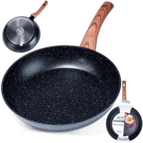 Patelnia Indukcja na Gaz Granitowa Nieprzywierająca Solidna VILDE 26 cm Patelnia Indukcja na Gaz Granitowa Nieprzywierająca Solidna VILDE 26 cm