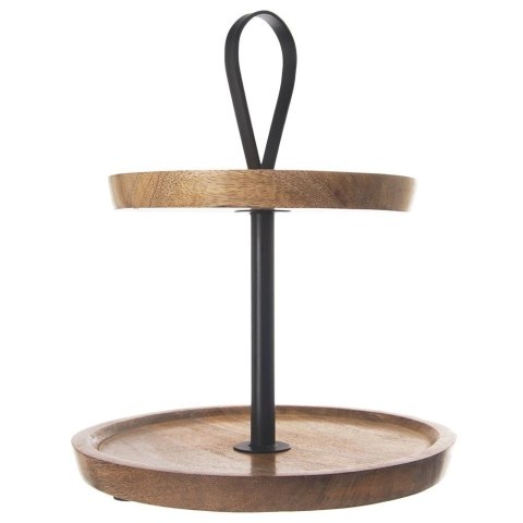 Patera drewniana 2-poziomowa MANGO 30 cm Patera drewniana 2-poziomowa MANGO 30 cm