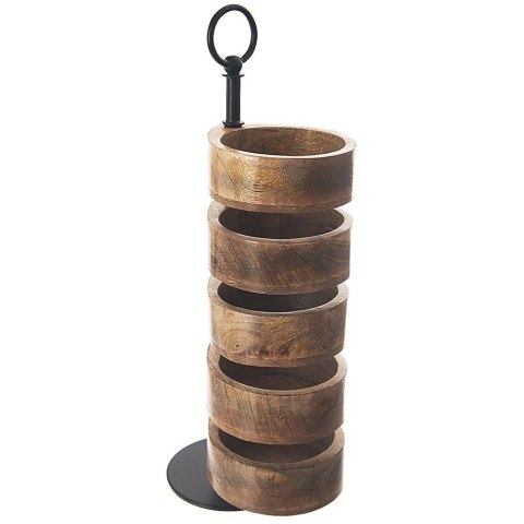Patera drewniana 5-poziomowa MANGO 44,5 cm Patera drewniana 5-poziomowa MANGO 44,5 cm