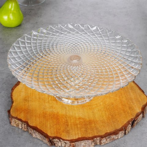 Patera szklana na nóżce 26,5 cm Patera szklana na nóżce 26,5 cm