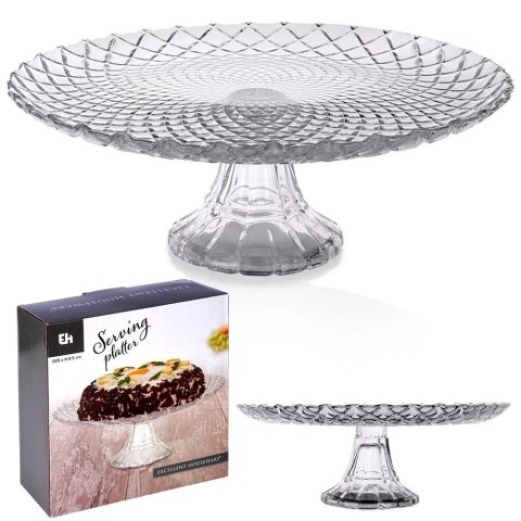 Patera szklana na nóżce 26,5 cm Patera szklana na nóżce 26,5 cm