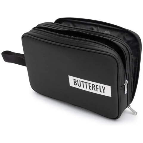 Pokrowiec na Rakietkę do Tenisa Stołowego BUTTERFLY DOUBLE BLACK Pokrowiec na Rakietkę do Tenisa Stołowego BUTTERFLY DOUBLE BLACK