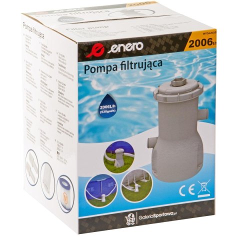 Pompa do Basenu z Filtrem Basenowa Filtrująca Solidna Trwała ENERO 2006l/h Pompa do Basenu z Filtrem Basenowa Filtrująca Solidna Trwała ENERO 2006l/h