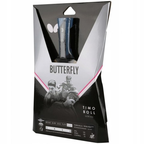 Rakietka do Tenisa Stołowego BUTTERFLY Timo Boll Black Rakietka do Tenisa Stołowego BUTTERFLY Timo Boll Black