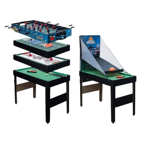 Stół Bilardowy Piłkarzyki Cymbergaj Ping Pong Wielofunkcyjny Zestaw 16w1 Stół Bilardowy Piłkarzyki Cymbergaj Ping Pong Wielofunkcyjny Zestaw 16w1