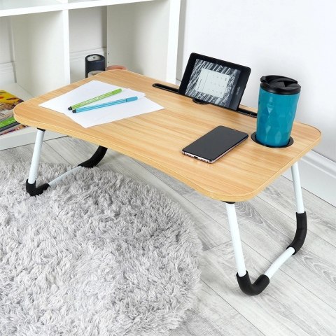 Stolik pod laptop i tablet śniadaniowy składany do łóżka 61,5x40x26 cm Stolik pod laptop i tablet śniadaniowy składany do łóżka 61,5x40x26 cm