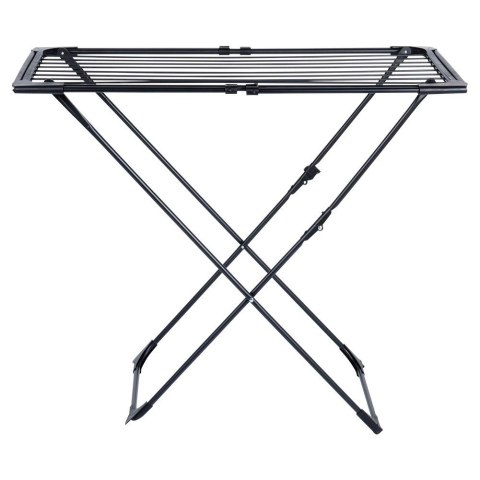 Suszarka na Pranie Metalowa Czarna Rozsuwana XXL Solidna VILDE 108-182 cm Suszarka na Pranie Metalowa Czarna Rozsuwana XXL Solidna VILDE 108-182 cm