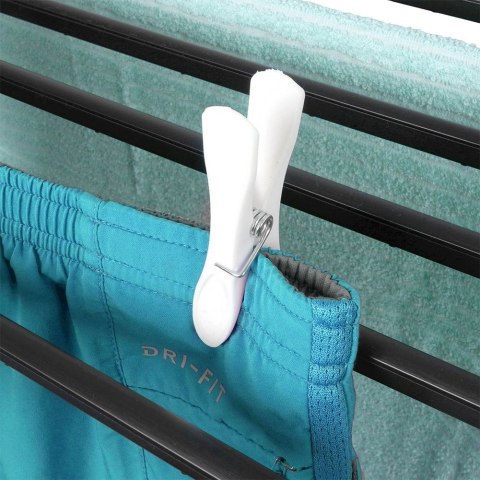 Suszarka na pranie czarna rozkładana XXL 208 cm Suszarka na pranie czarna rozkładana XXL 208 cm