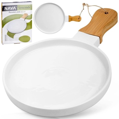 Talerz do serwowania porcelanowy TERRESTRIAL 39,5x26,5 cm Talerz do serwowania porcelanowy TERRESTRIAL 39,5x26,5 cm